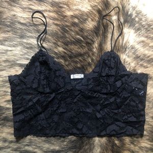 Free People Intimately Free Long Lace Bralette Med